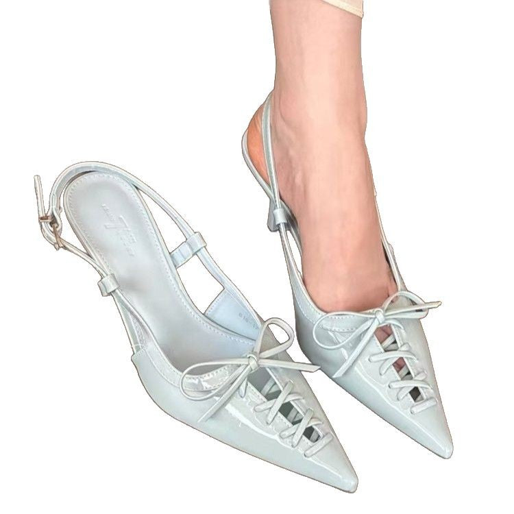 Damen Slingback-Pumps mit raffinierter Schnürungsdetails und elegantem Design R&B