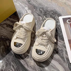 Damen modische Slip-On Sneakers mit dämpfender Sohle und luftiger Mesh-Oberfläche