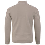 Herren innovativer Halbreißverschluss Pullover mit Rippstruktur R&B