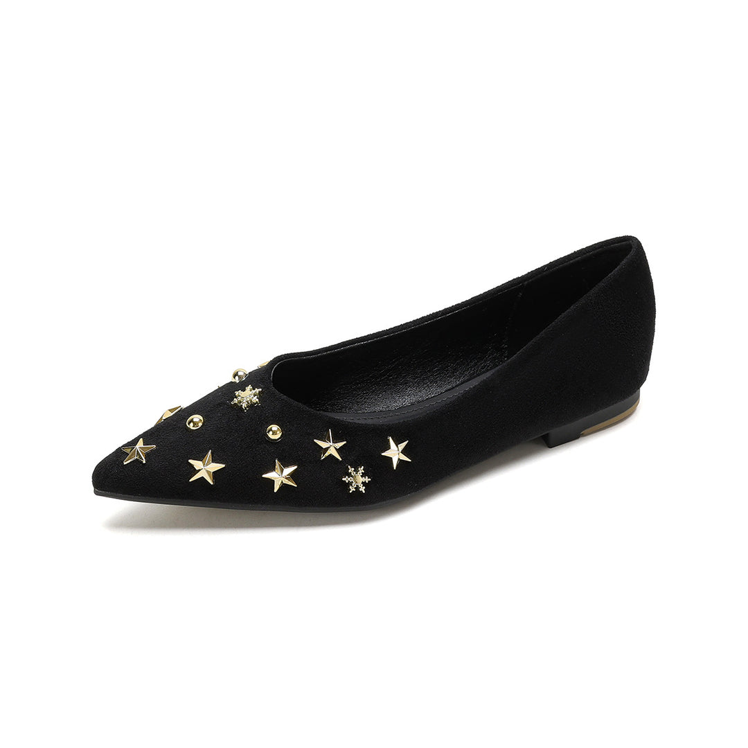 Damen Ballerinas mit funkelnden Details und schicker Sternenhimmel-Applikation R&B