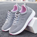 Damen Sportliche und atmungsaktive Fitness-Sneaker mit elastischem Obermaterial