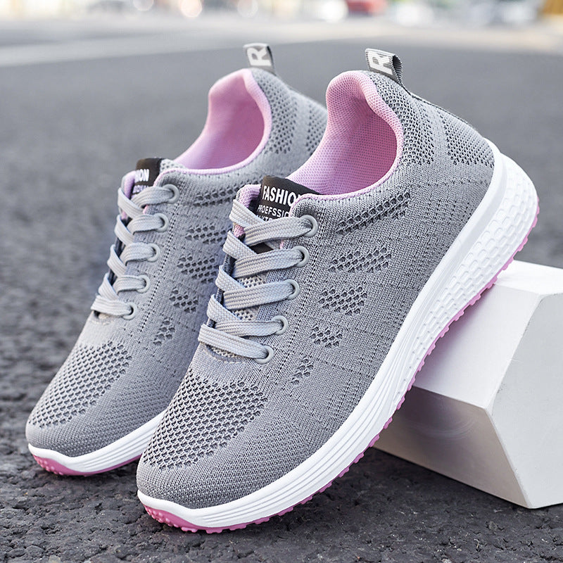 Damen Sportliche und atmungsaktive Fitness-Sneaker mit elastischem Obermaterial