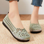 Damen Elegante und atmungsaktive Ballerinas mit floralen Stickereien R&B