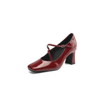 Damen Mary Jane Pumps mit elegantem Tiermuster und bequemem Blockabsatz