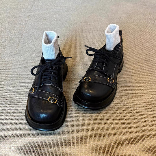 Damen modische Schnürschuhe mit einzigartigem Design und komfortabler Sohle R&B