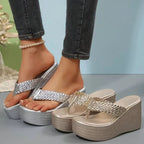 Damen Glamouröse Plattform-Sandalen
