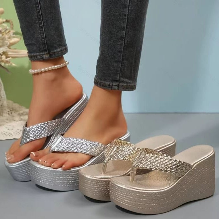 Damen Glamouröse Plattform-Sandalen