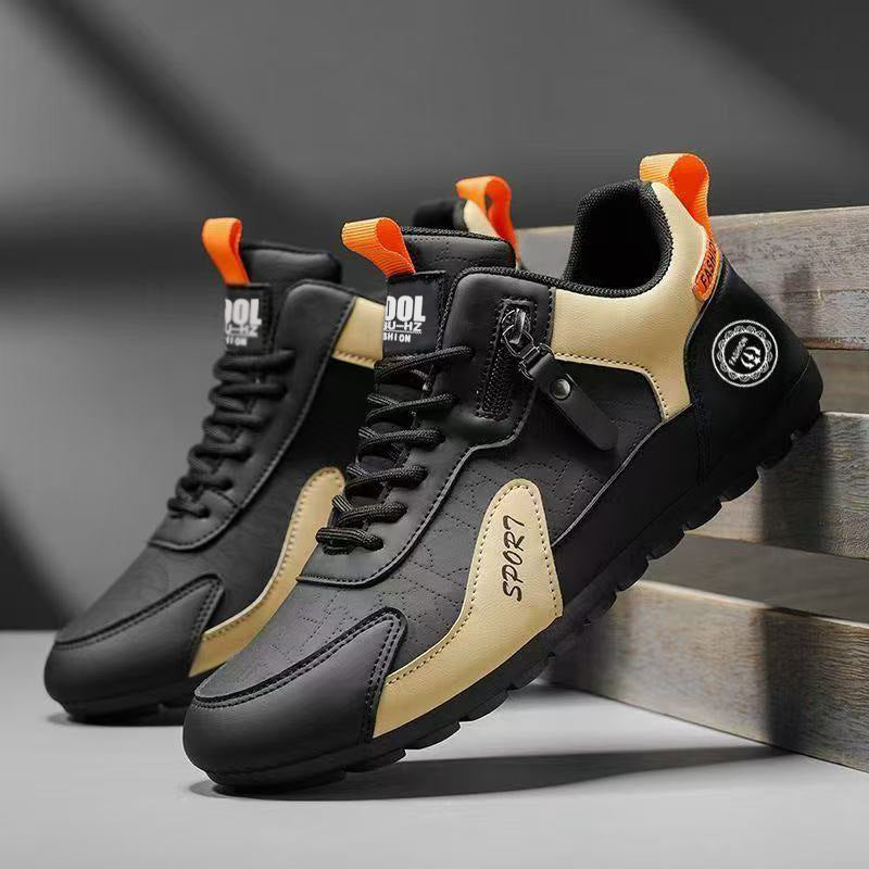 Damen modische und komfortable Sneaker mit praktischen Reißverschlüssen R&B
