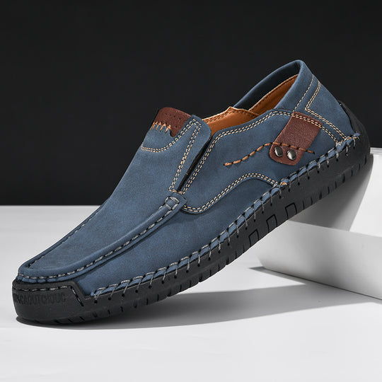 Herren bequeme Mokassins aus hochwertigem Leder R&B
