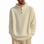 Herren Kapuzenpullover mit strukturiertem Zopfmuster R&B