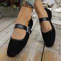 Damen Elegante und bequeme Ballerinas mit verstellbarem Riemen R&B