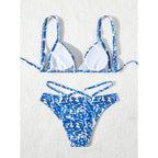 Damen Triangel-Bikini mit modischem Bindedetail R&B
