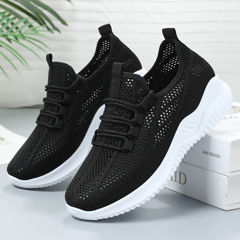 Damen Atmungsaktive Sneakers mit elastischem Schnürsystem