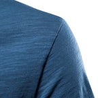 Herren nan leichtes Baumwolljersey Kurzarmshirt mit V-Ausschnitt und schmaler Passform R&B