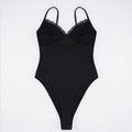 Damen eleganter Spitzen-Bodysuit mit feinen Trägern R&B