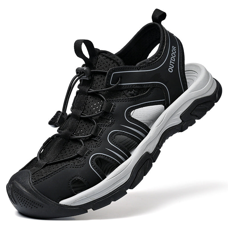 Damen Sportliche Outdoor-Sandalen mit verstellbarem Schnellschnürsystem und rutschfester Sohle R&B
