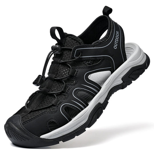 Damen Sportliche Outdoor-Sandalen mit verstellbarem Schnellschnürsystem und rutschfester Sohle R&B