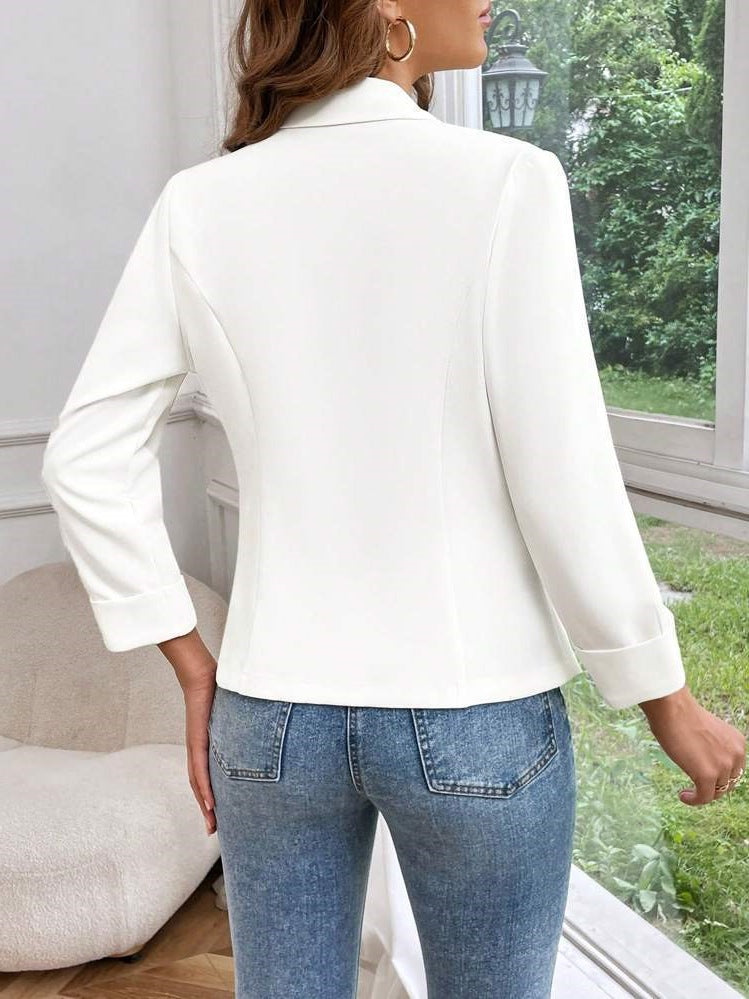 Damen Eleganter und figurbetonender Blazer mit drei Viertelärmeln R&B