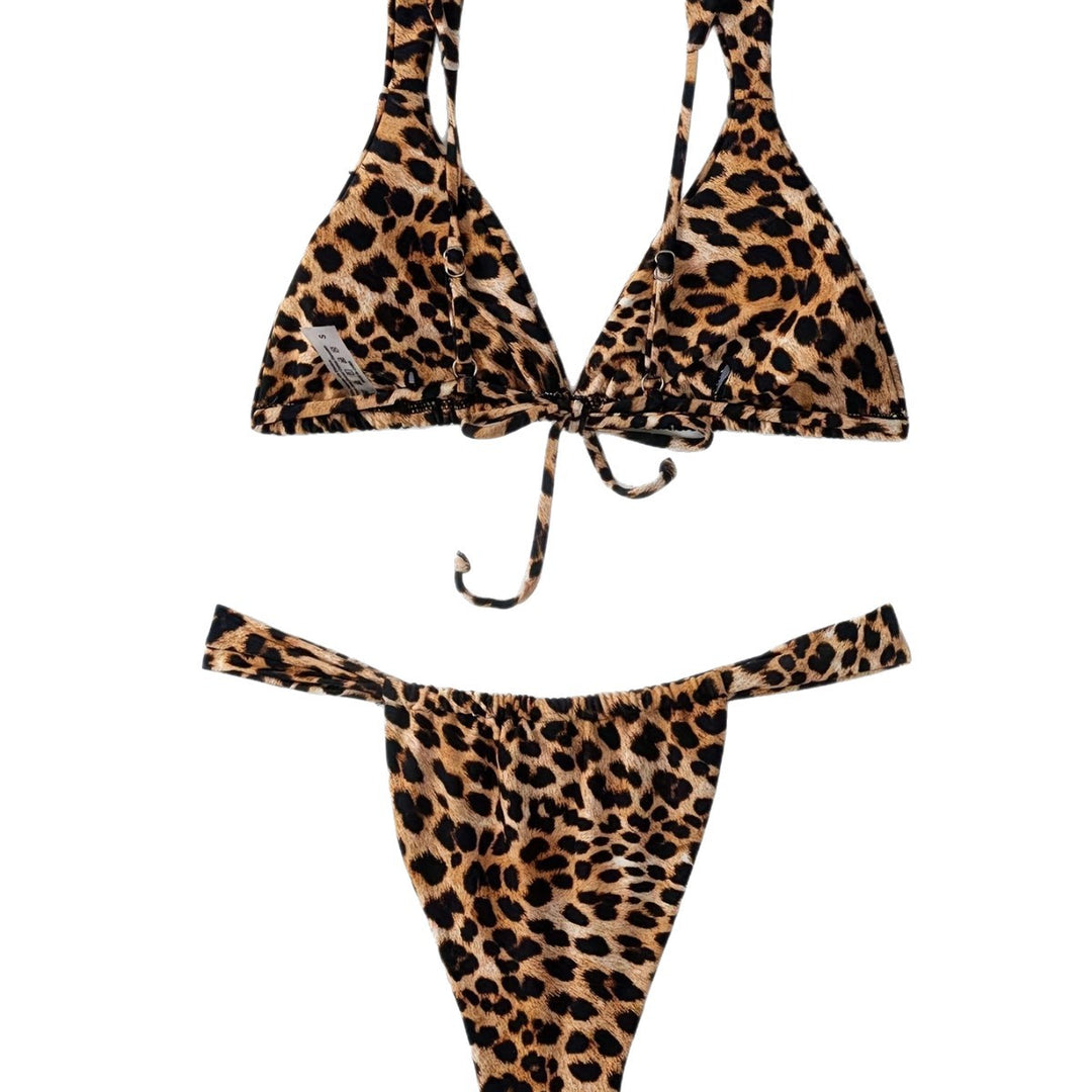 Damen Triangel-Bikini mit raffiniertem Animal-Print R&B