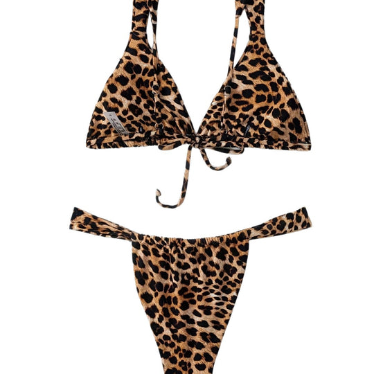 Damen Triangel-Bikini mit raffiniertem Animal-Print R&B