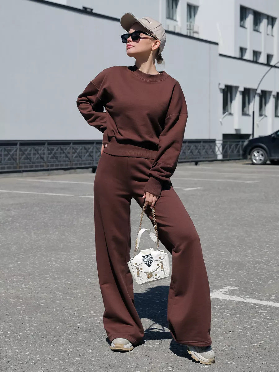 Damen Trendiger Freizeitanzug mit weitem Schnitt und bequemer Passform R&B