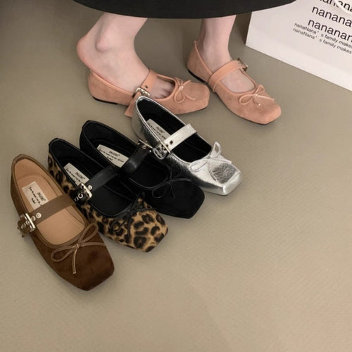 Damen Ballerinas mit modischem Schnallen-Detail und bequemem Fußbett R&B