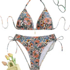 Damen Floral Design Bikini R&B