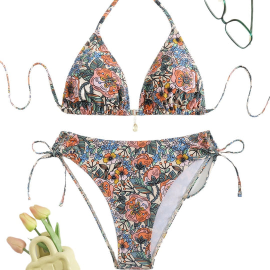 Damen Floral Design Bikini R&B