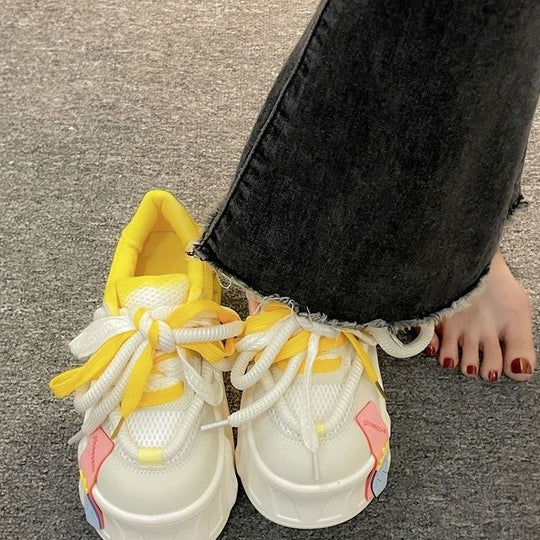 Damen Sneakers im farbenfrohen Design mit atmungsaktiver Sohle R&B