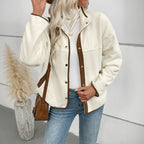 Damen Fleecejacke mit kontrastierenden Details R&B