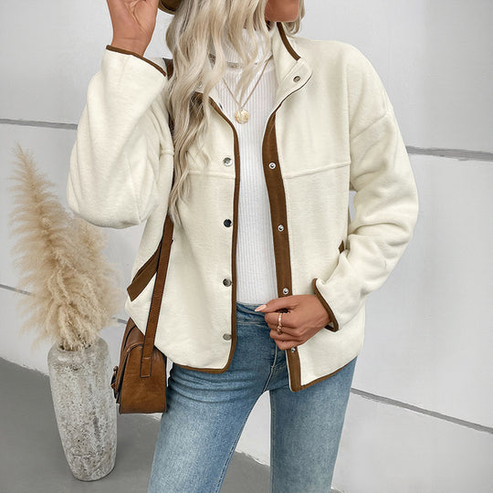 Damen Fleecejacke mit kontrastierenden Details R&B