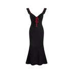 Damen Fließendes Maxikleid mit Rüschendetails