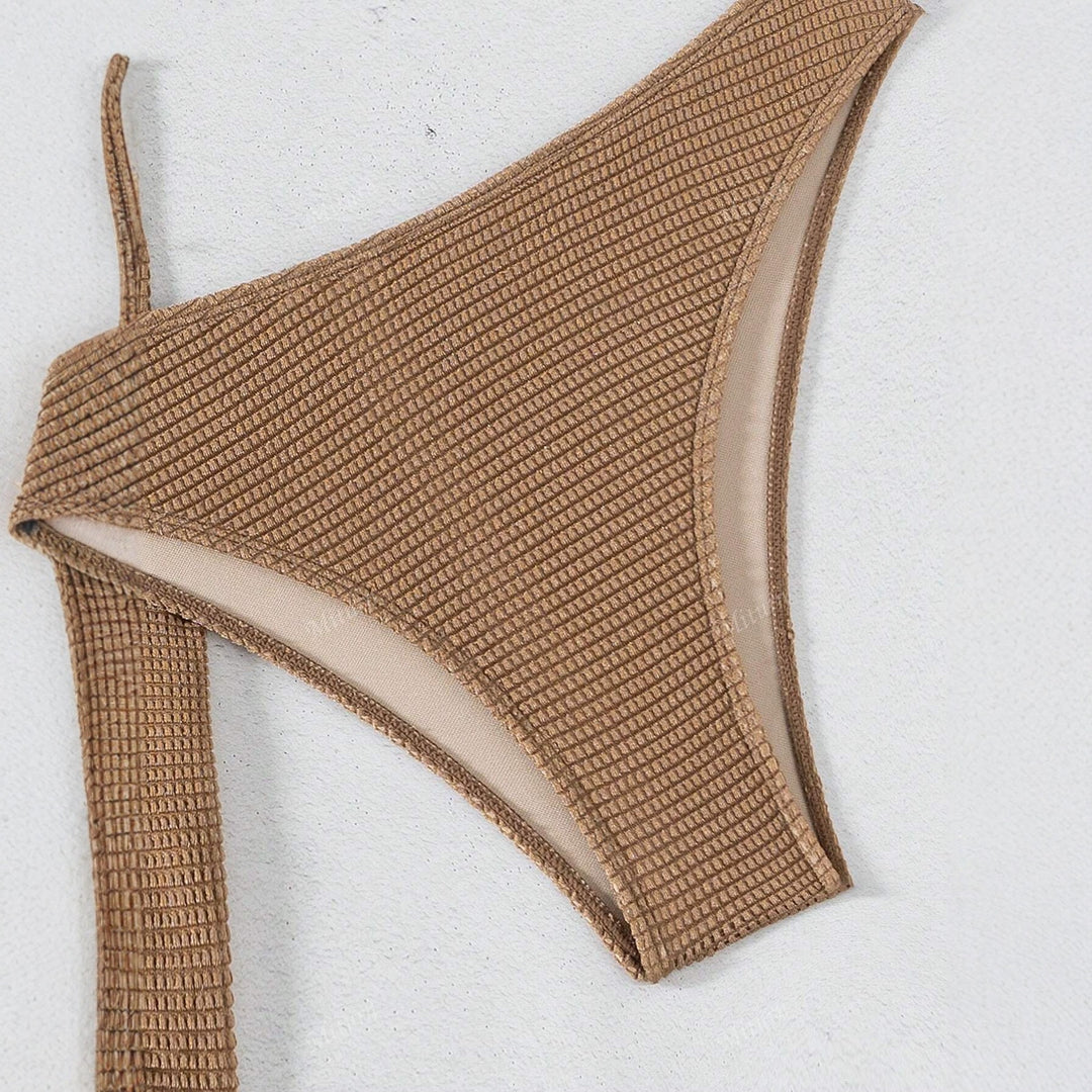 Damen Bandeau-Bikini-Set mit dekorativem Wickelrock R&B
