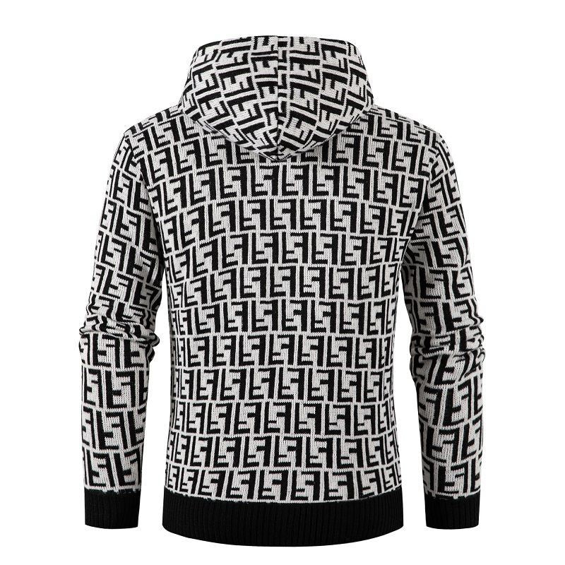 Herren Strickjacke mit modernem Zopfmuster und kuscheligem Innenfutter