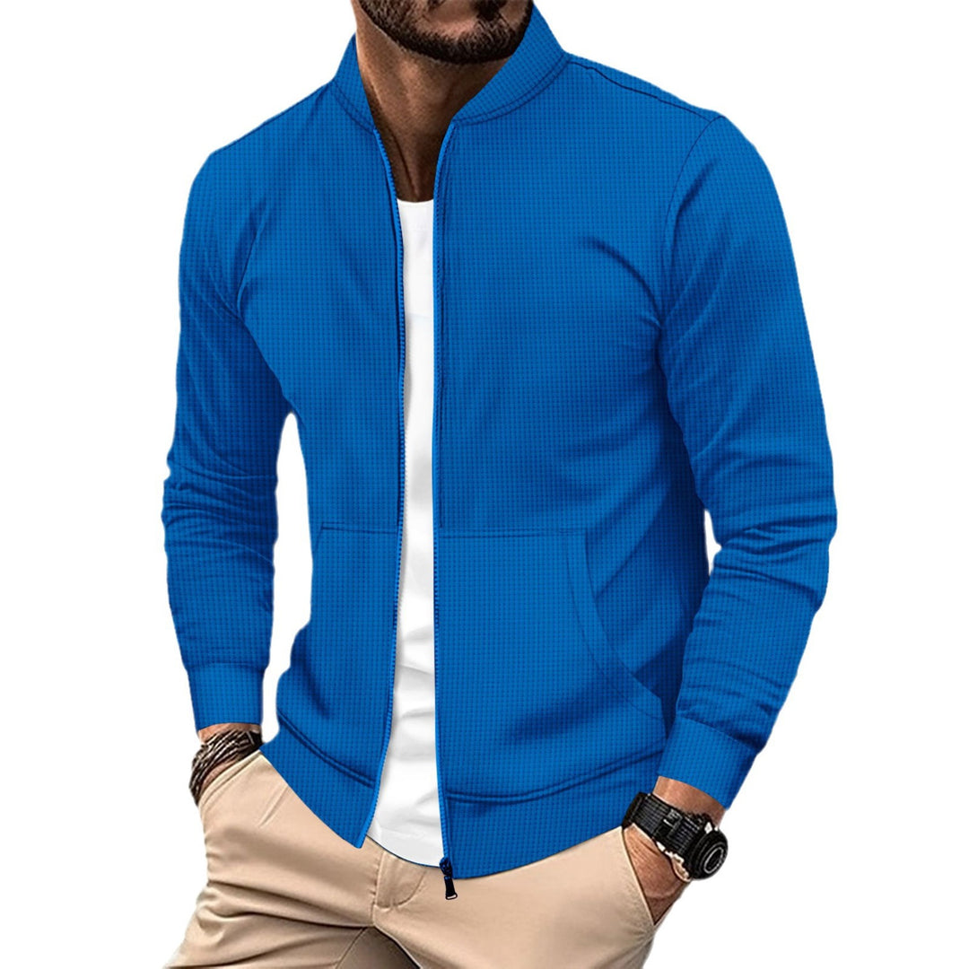 Herren sportliche Freizeitjacke mit Reißverschluss und praktischen Taschen R&B
