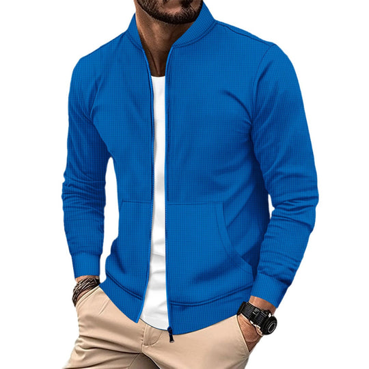 Herren sportliche Freizeitjacke mit Reißverschluss und praktischen Taschen R&B