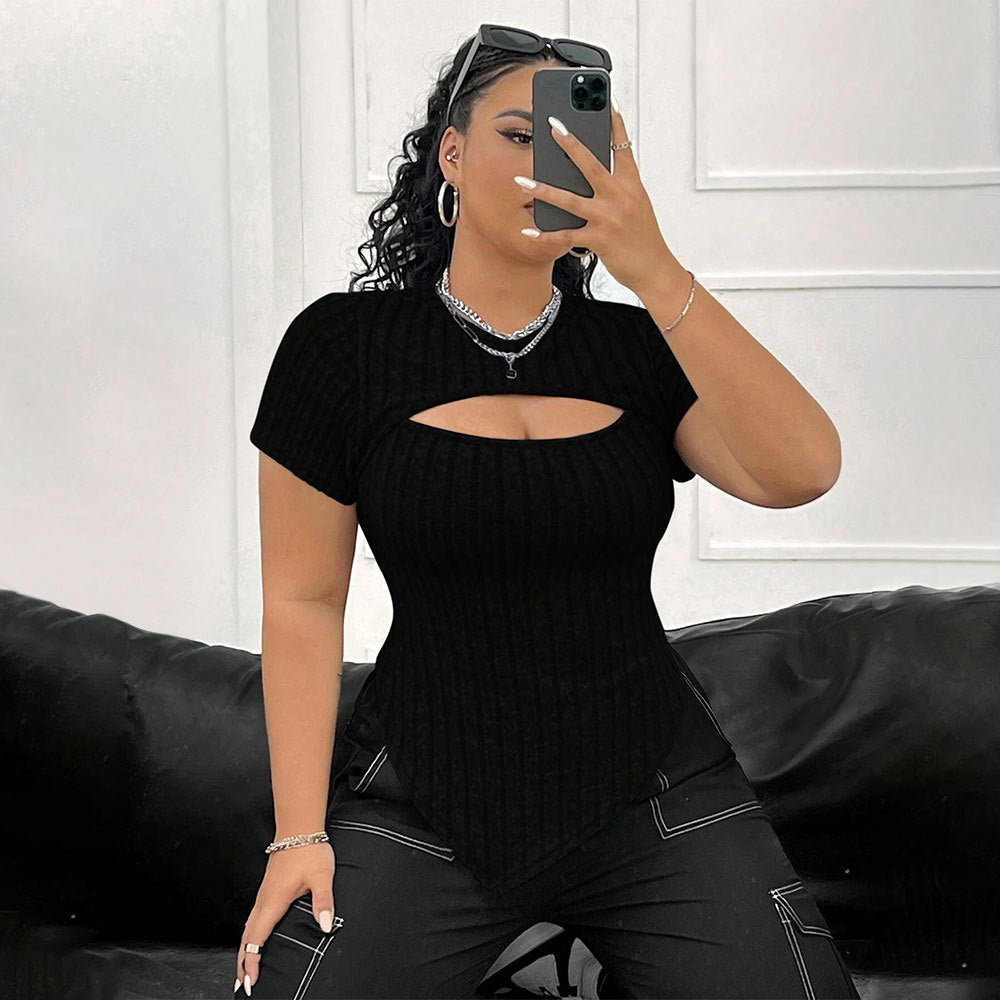 Damen schicke Bodys mit Auschnitt R&B