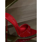 Damen offenes High Heel Mules R&B