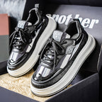 Damen modische Sneakers mit extragroßer Sohle und rutschfester Außensohle R&B