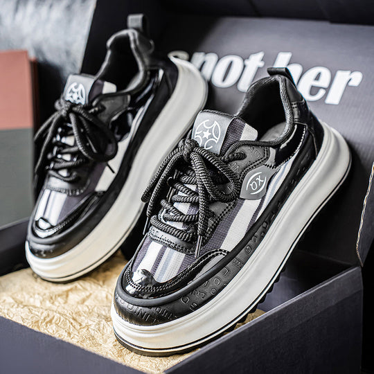 Damen modische Sneakers mit extragroßer Sohle und rutschfester Außensohle R&B