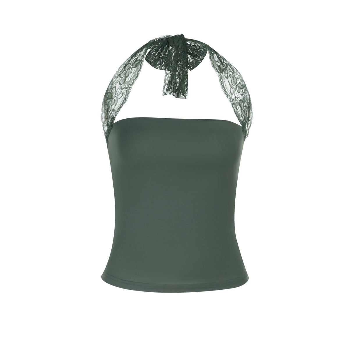 Damen Spitzen-Trägertop mit zartem Schnitt und figurformendem Design