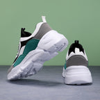 Damen nan klobiger Plateau-Sportschuh mit atmungsaktivem NetzgewR&Be und gepolsterter Innensohle R&B
