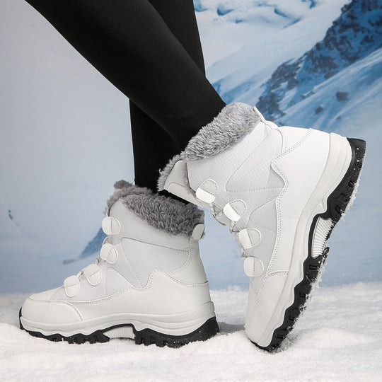 Damen Warme Winterstiefel mit isolierendem Fleece und rutschfester Sohle R&B