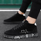 Damen Sportive High-Top Sneakers mit individuell bedruckter Laufsohle