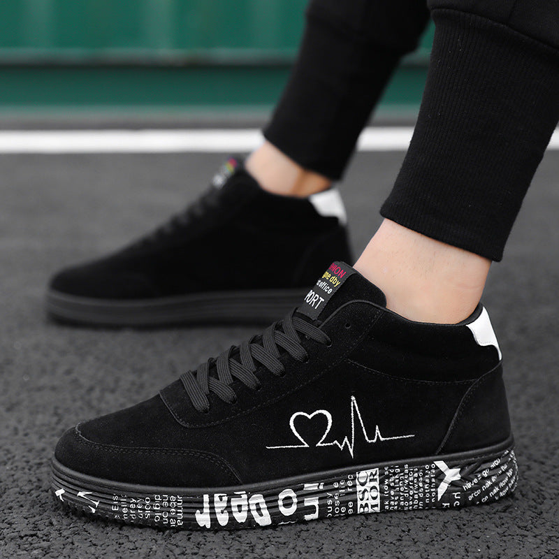 Damen Sportive High-Top Sneakers mit individuell bedruckter Laufsohle