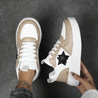 Damen Trendige Sneakers mit modischem Sternen-Design
