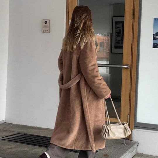 Damen kuscheliger und eleganter Mantel R&B