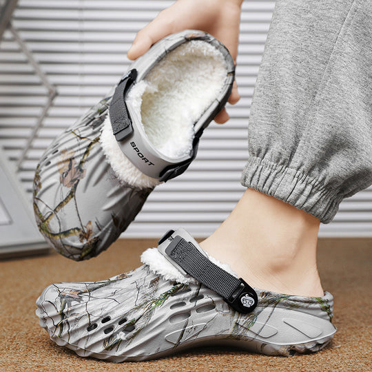 Damen Bequeme und isolierte Hausschuhe mit rutschfester Sohle R&B