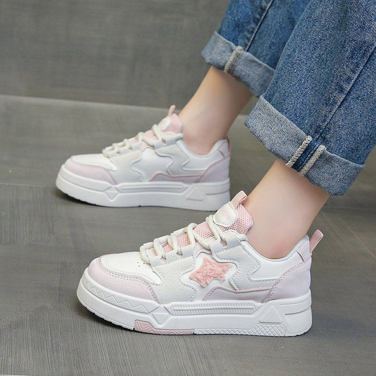 Damen Sneakers mit glitzerndem Sternenapplikation und komfortabler Dämpfung R&B