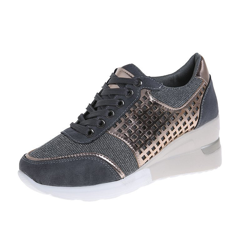 Damen Komfortable und modische Sneakers mit Glanz-Elementen R&B